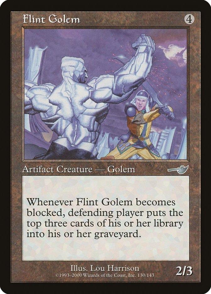 Magic: The Gathering MTG Single Flint Golem [Nemesis]