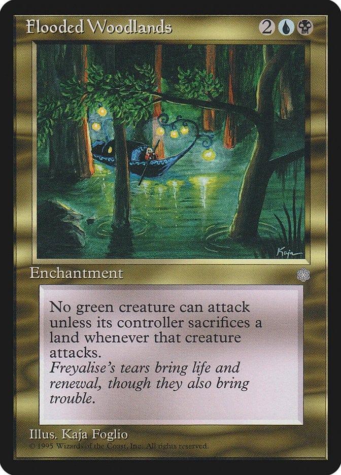 Magic: The Gathering MTG Single Flooded Woodlands [Ice Age]