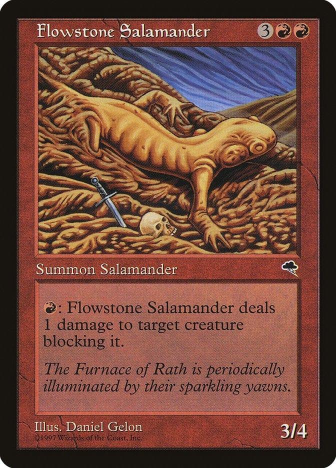Magic: The Gathering MTG Single Flowstone Salamander [Tempest]