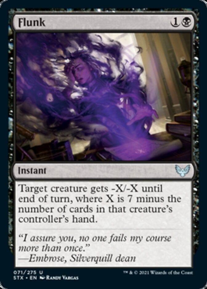 Magic: The Gathering MTG Single Flunk [Strixhaven: School of Mages]