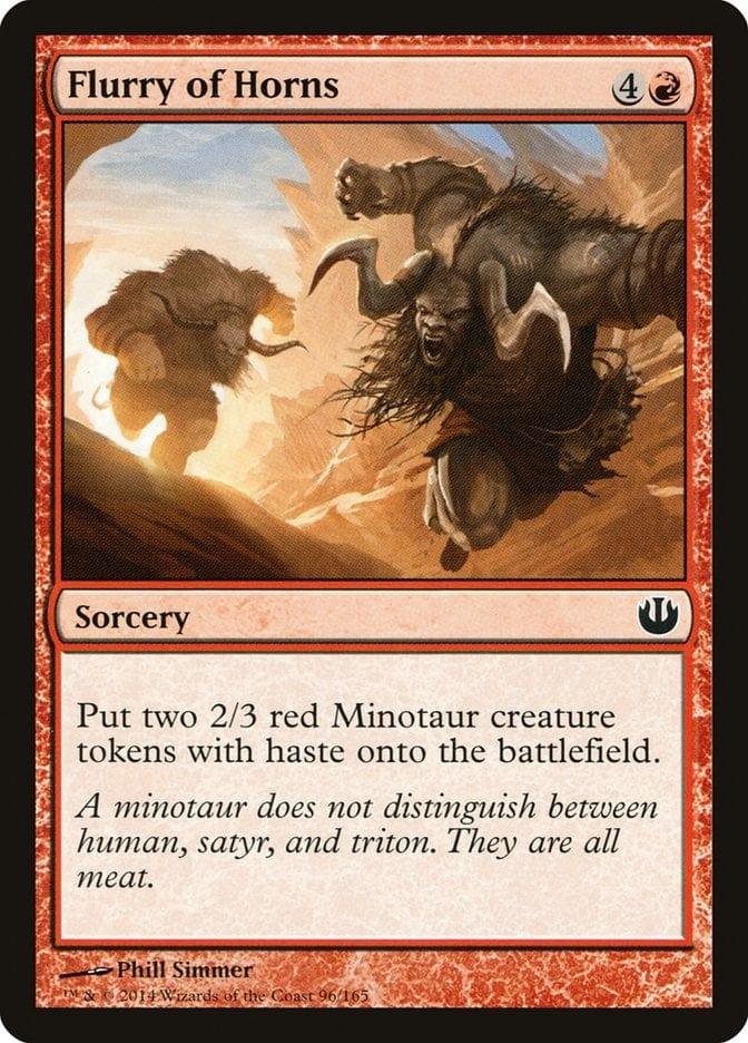 Magic: The Gathering MTG Single Flurry of Horns [Journey into Nyx]