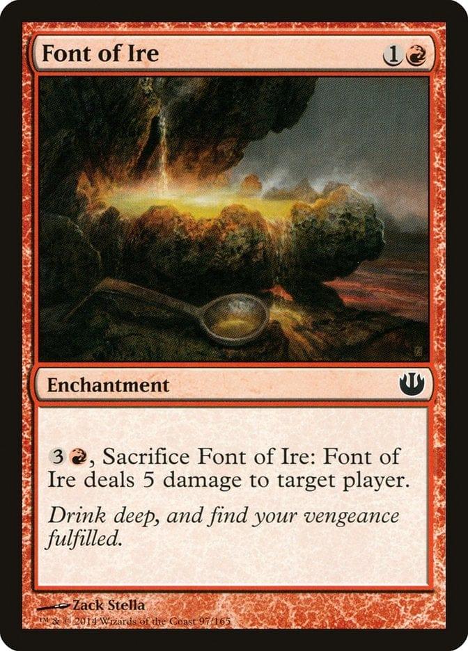 Magic: The Gathering MTG Single Font of Ire [Journey into Nyx]