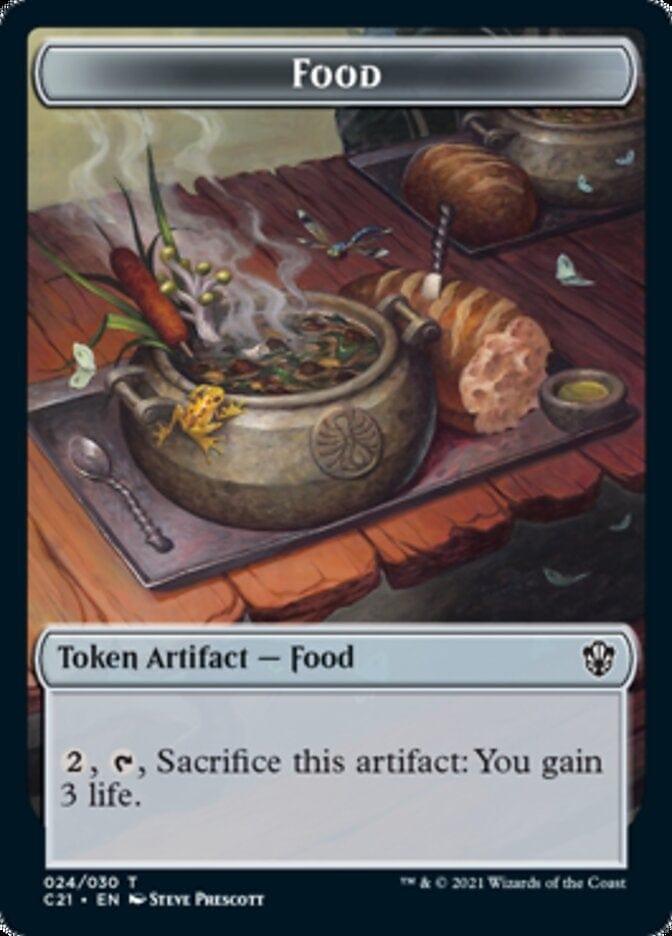 Magic: The Gathering MTG Single Food // Saproling Token [Commander 2021 Tokens]