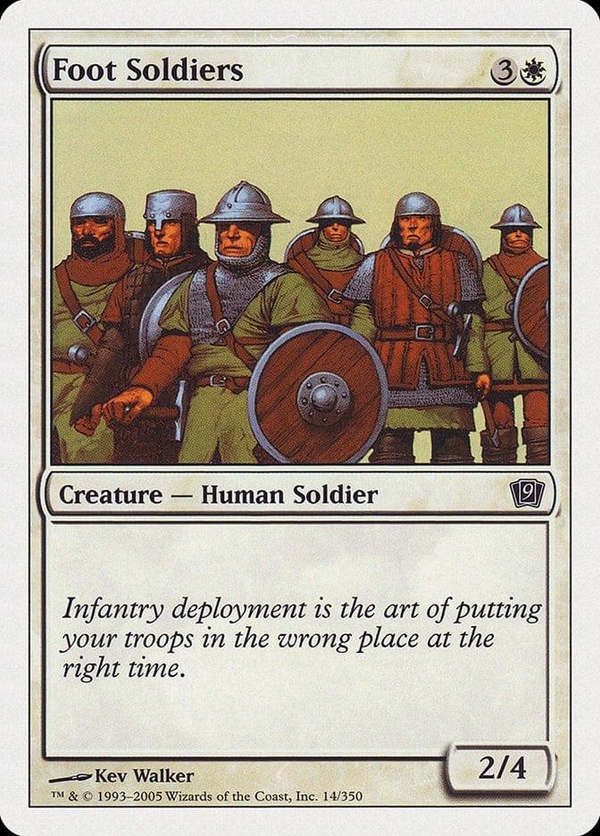 Magic: The Gathering MTG Single Foot Soldiers [Ninth Edition]