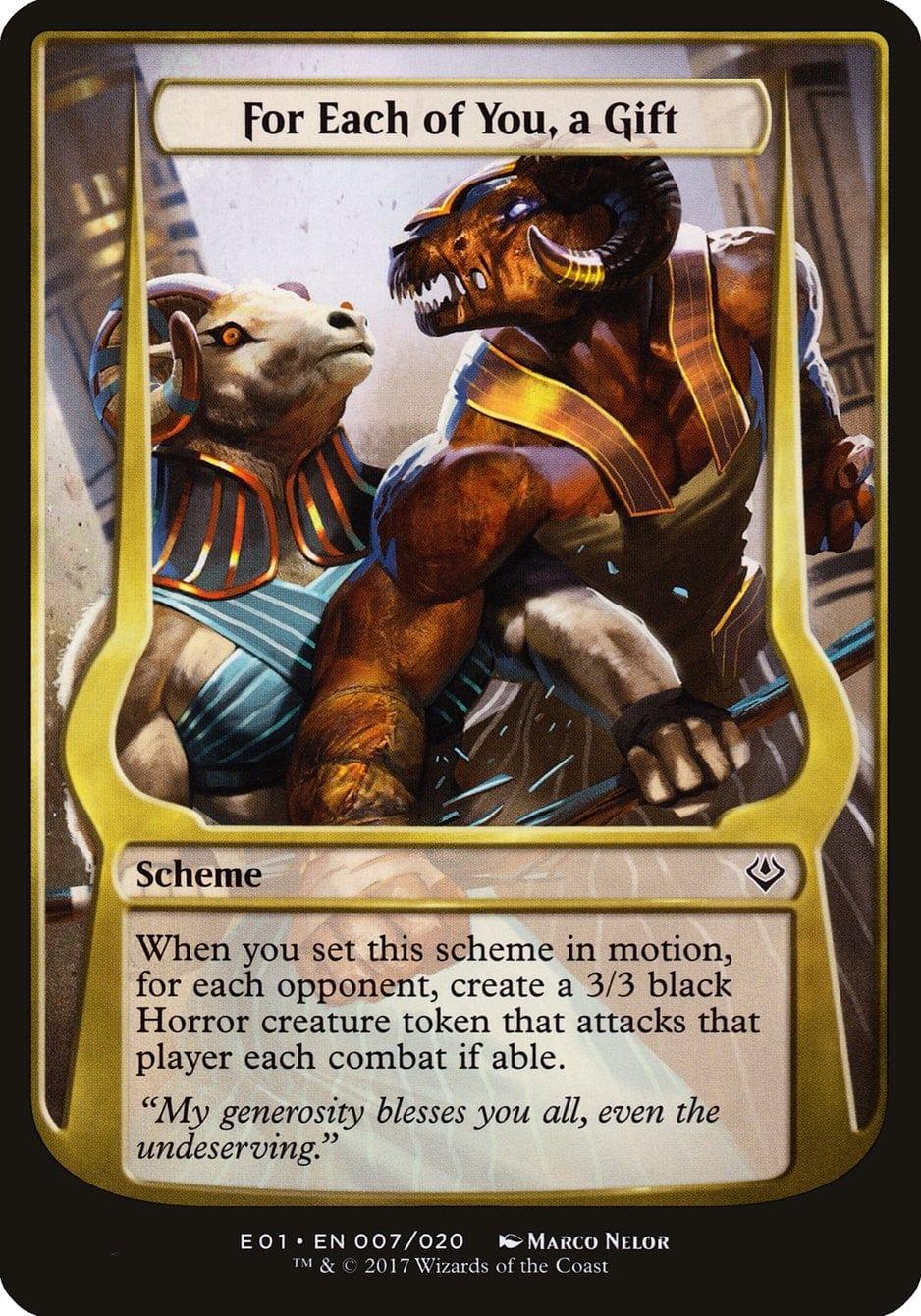 Magic: The Gathering MTG Single For Each of You, a Gift (Schemes) [Archenemy: Nicol Bolas Schemes]