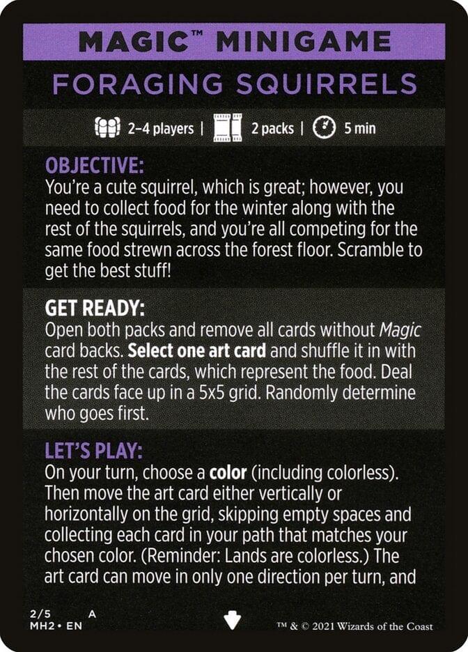 Magic: The Gathering MTG Single Foraging Squirrels (Magic Minigame) [Modern Horizons 2 Minigame]