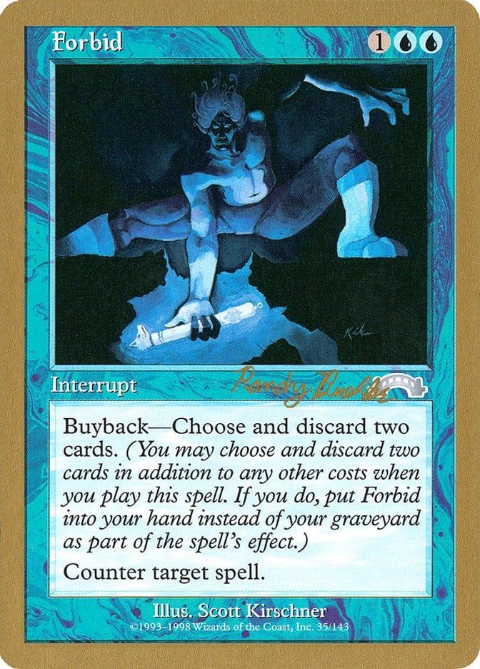 Magic: The Gathering MTG Single Forbid [World Championship Decks 1998]