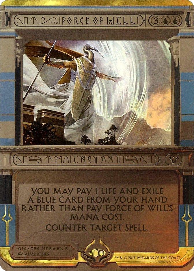 Magic: The Gathering MTG Single Force of Will (Invocation) [Amonkhet Invocations]