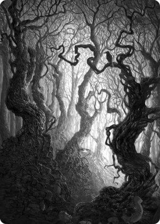 Magic: The Gathering MTG Single Forest 2 Art Card [Innistrad: Midnight Hunt Art Series]