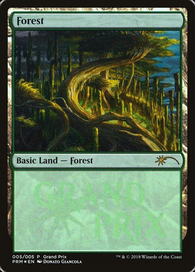 Magic: The Gathering MTG Single Forest (2018f) [Grand Prix Promos]