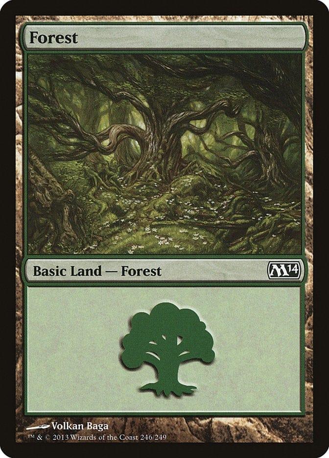 Magic: The Gathering MTG Single Forest (246) [Magic 2014]