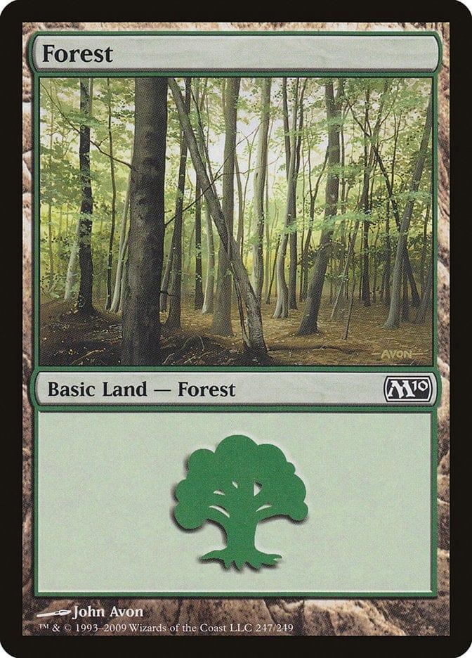 Magic: The Gathering MTG Single Forest (247) [Magic 2010]