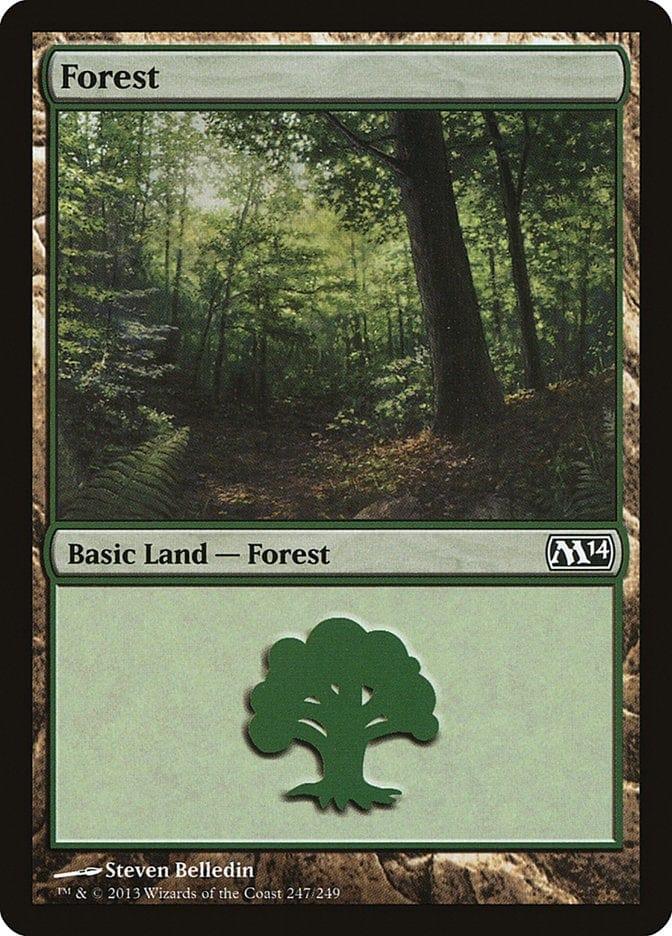 Magic: The Gathering MTG Single Forest (247) [Magic 2014]