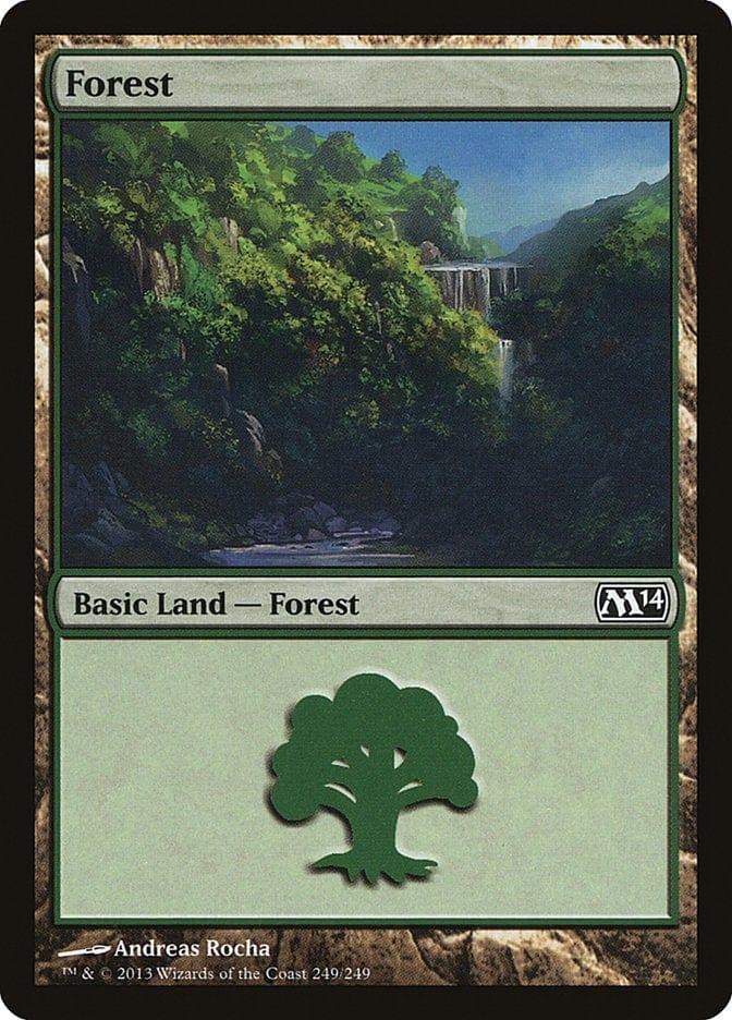 Magic: The Gathering MTG Single Forest (249) [Magic 2014]
