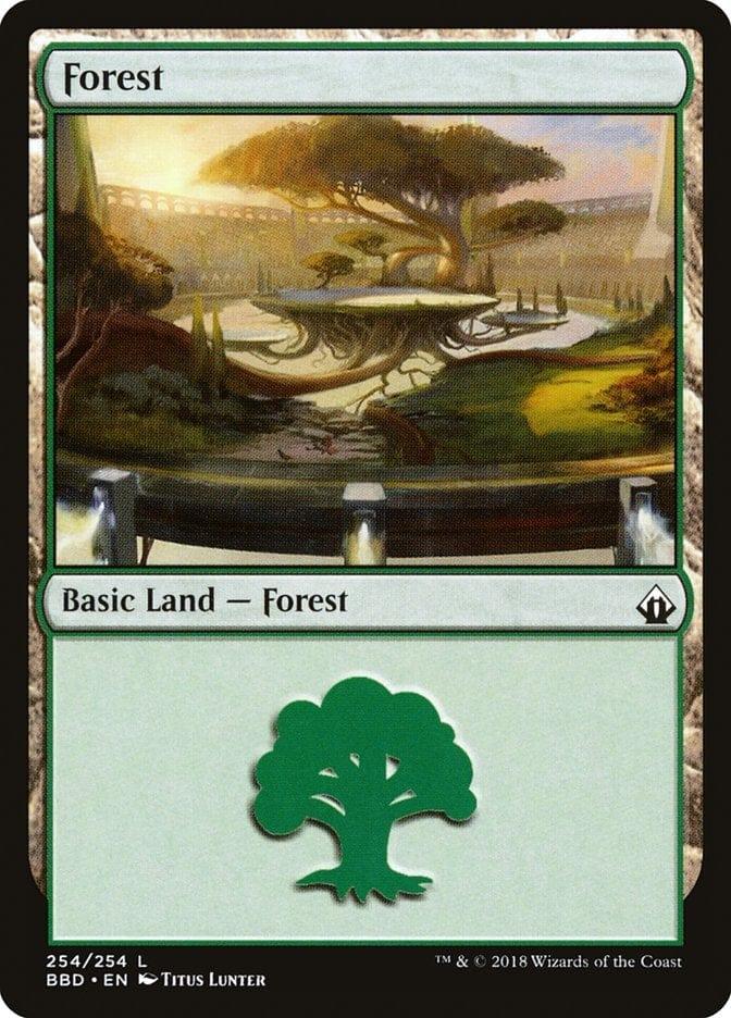 Magic: The Gathering MTG Single Forest (254) [Battlebond]