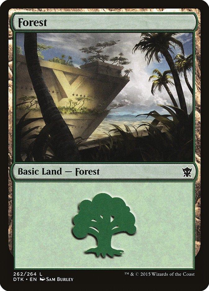 Magic: The Gathering MTG Single Forest (262) [Dragons of Tarkir]