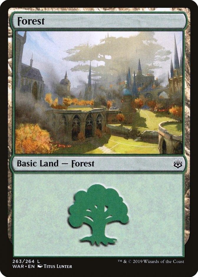 Magic: The Gathering MTG Single Forest (263) [War of the Spark]