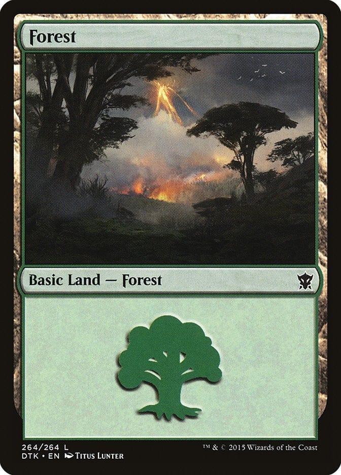 Magic: The Gathering MTG Single Forest (264) [Dragons of Tarkir]