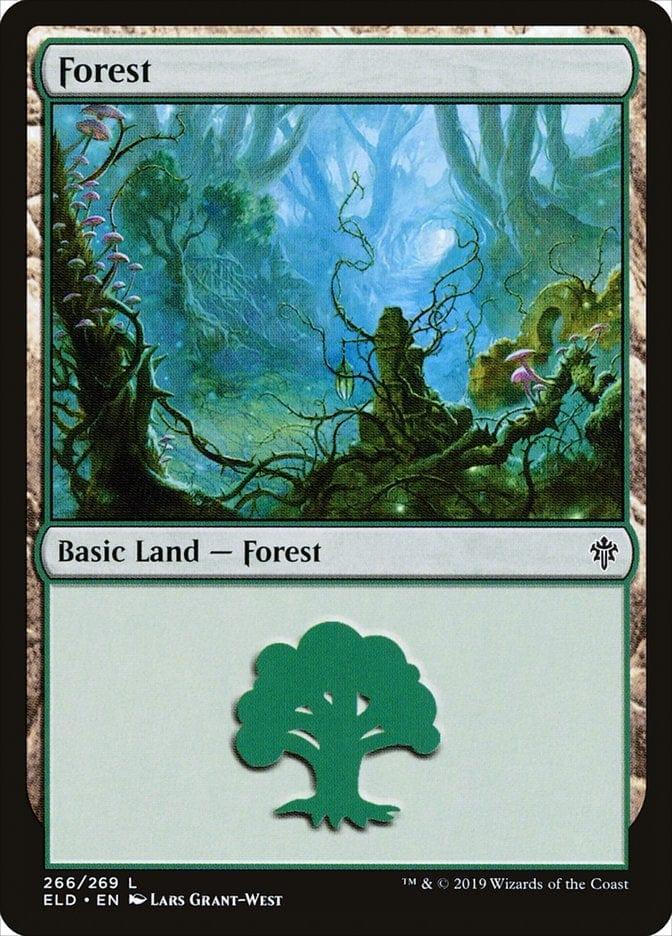 Magic: The Gathering MTG Single Forest (266) [Throne of Eldraine]