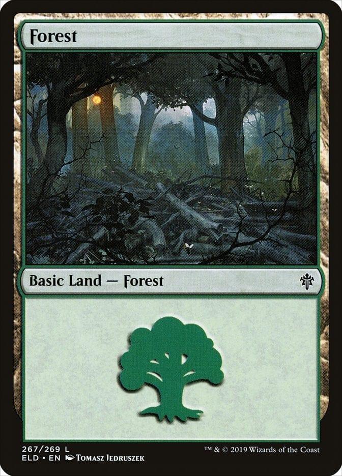 Magic: The Gathering MTG Single Forest (267) [Throne of Eldraine]
