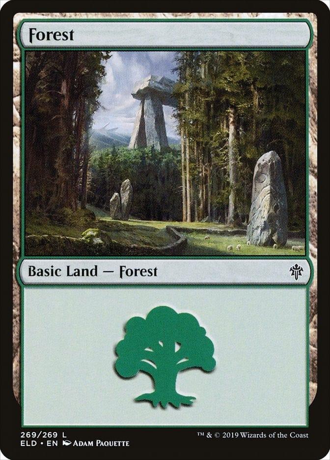 Magic: The Gathering MTG Single Forest (269) [Throne of Eldraine]