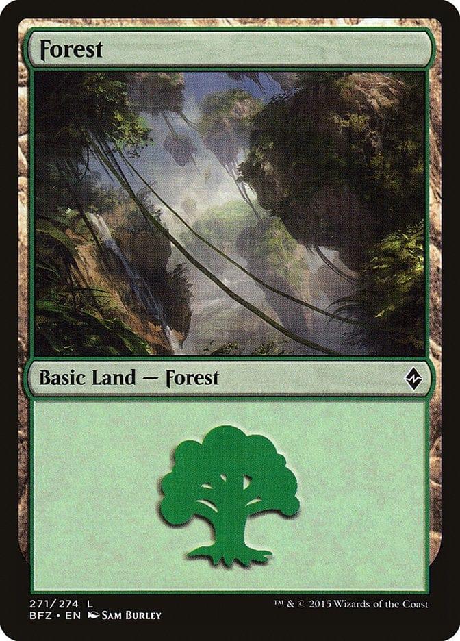 Magic: The Gathering MTG Single Forest (271a) [Battle for Zendikar]