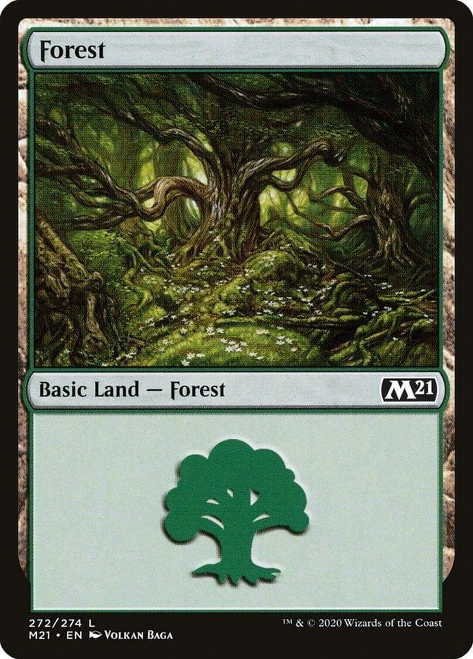 Magic: The Gathering MTG Single Forest (272) [Core Set 2021]