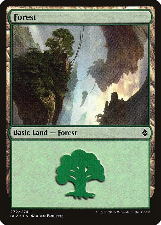 Magic: The Gathering MTG Single Forest (272a) [Battle for Zendikar]