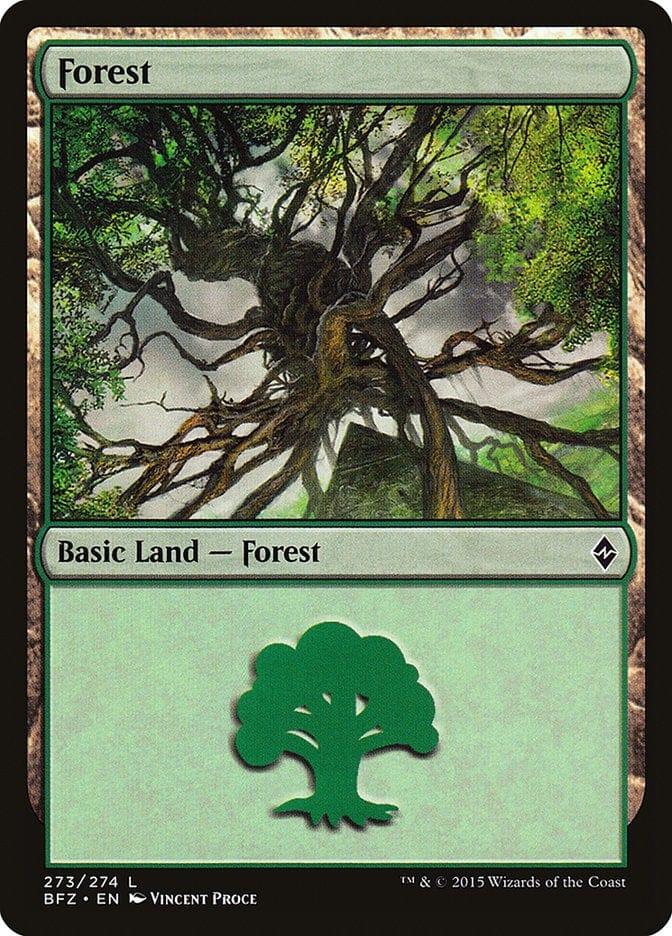 Magic: The Gathering MTG Single Forest (273a) [Battle for Zendikar]