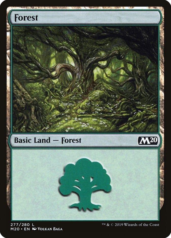 Magic: The Gathering MTG Single Forest (277) [Core Set 2020]