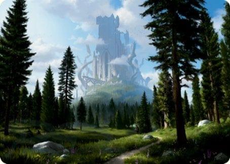 Magic: The Gathering MTG Single Forest (278) Art Card [Dungeons & Dragons: Adventures in the Forgotten Realms Art Series]