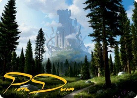 Magic: The Gathering MTG Single Forest (278) Art Card (Gold-Stamped Signature) [Dungeons & Dragons: Adventures in the Forgotten Realms Art Series]