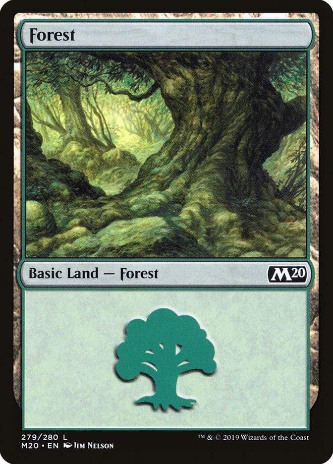 Magic: The Gathering MTG Single Forest (279) [Core Set 2020]