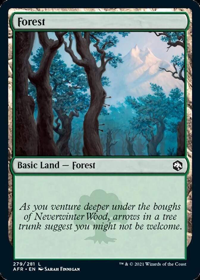 Magic: The Gathering MTG Single Forest (279) [Dungeons & Dragons: Adventures in the Forgotten Realms]