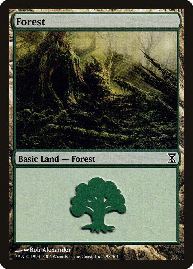 Magic: The Gathering MTG Single Forest (298) [Time Spiral]