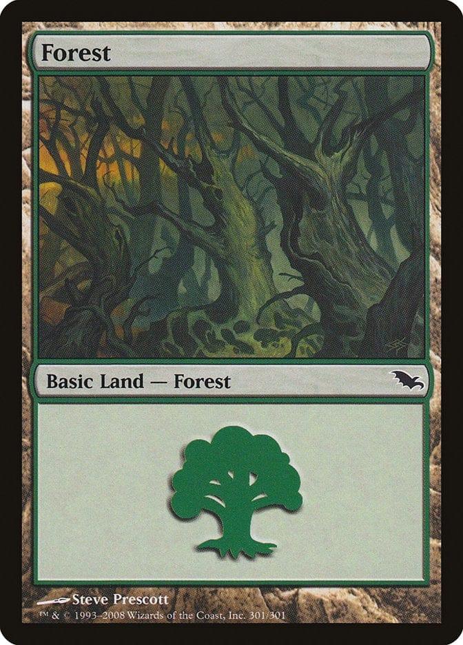 Magic: The Gathering MTG Single Forest (301) [Shadowmoor]