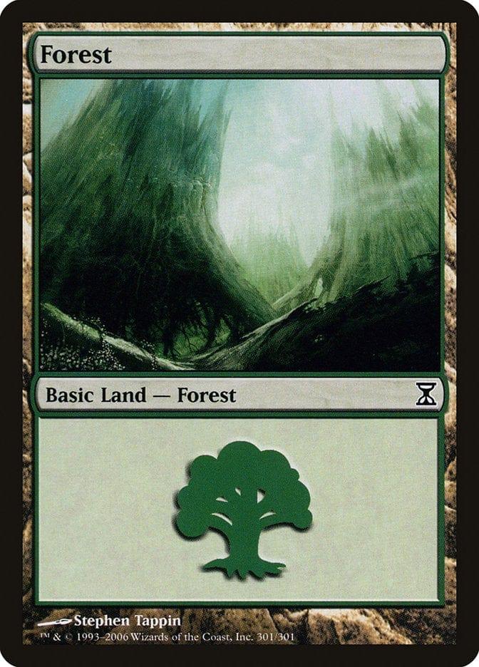 Magic: The Gathering MTG Single Forest (301) [Time Spiral]