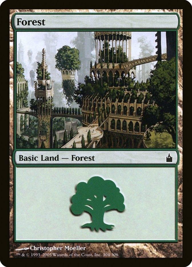 Magic: The Gathering MTG Single Forest (304) [Ravnica: City of Guilds]