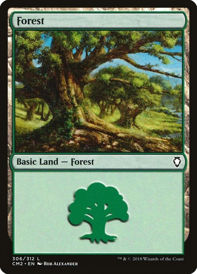 Magic: The Gathering MTG Single Forest (306) [Commander Anthology Volume II]