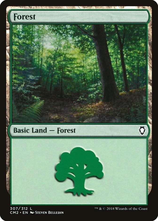 Magic: The Gathering MTG Single Forest (307) [Commander Anthology Volume II]