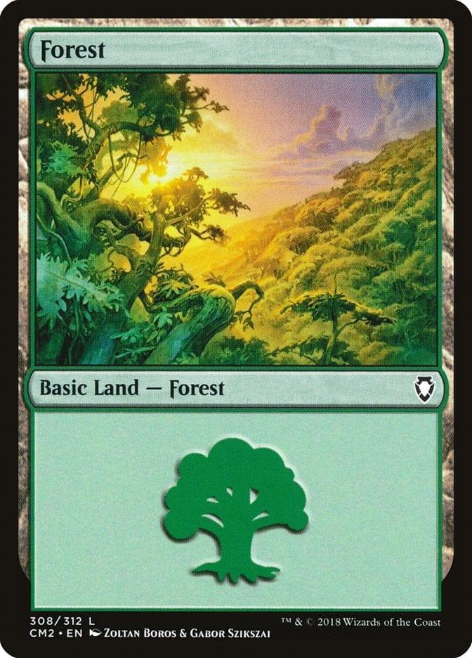 Magic: The Gathering MTG Single Forest (308) [Commander Anthology Volume II]