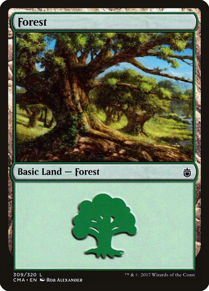 Magic: The Gathering MTG Single Forest (309) [Commander Anthology]