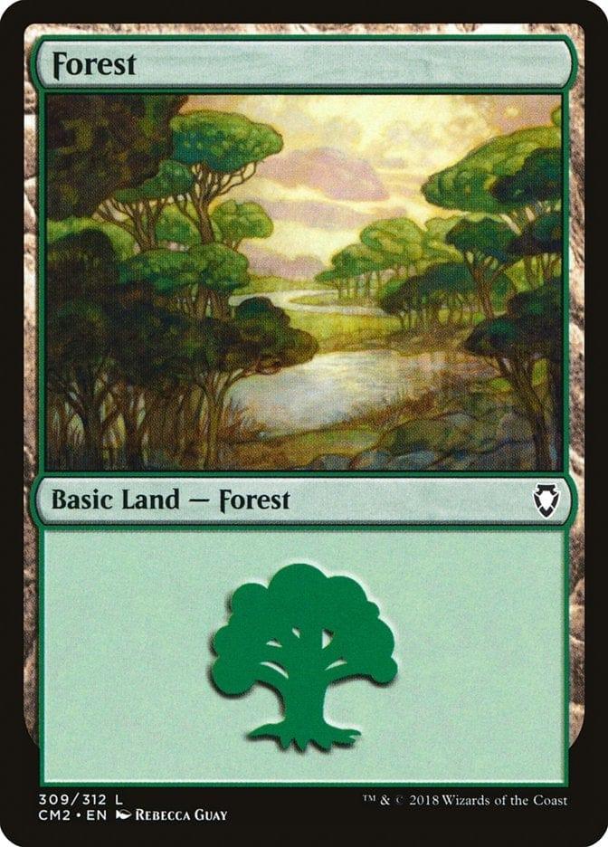 Magic: The Gathering MTG Single Forest (309) [Commander Anthology Volume II]