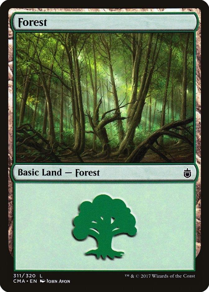 Magic: The Gathering MTG Single Forest (311) [Commander Anthology]