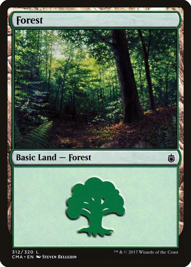 Magic: The Gathering MTG Single Forest (312) [Commander Anthology]