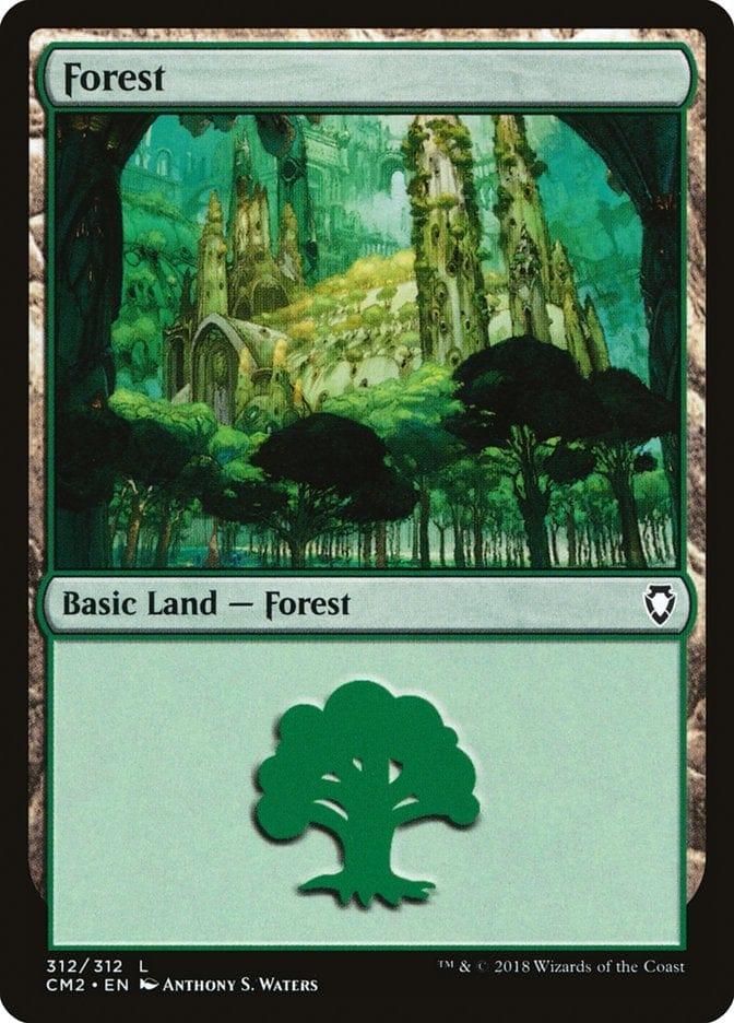 Magic: The Gathering MTG Single Forest (312) [Commander Anthology Volume II]