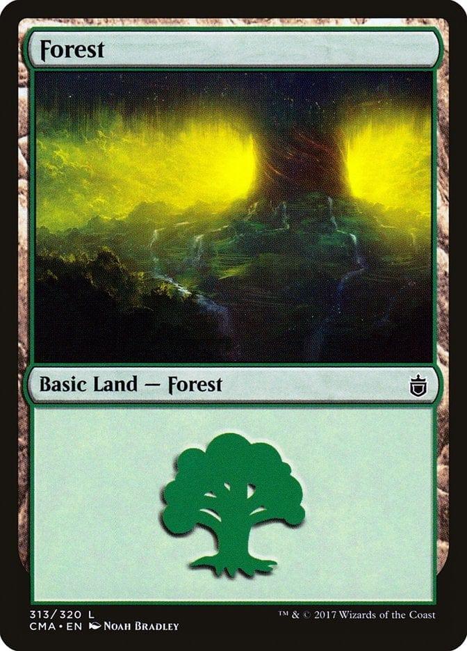 Magic: The Gathering MTG Single Forest (313) [Commander Anthology]