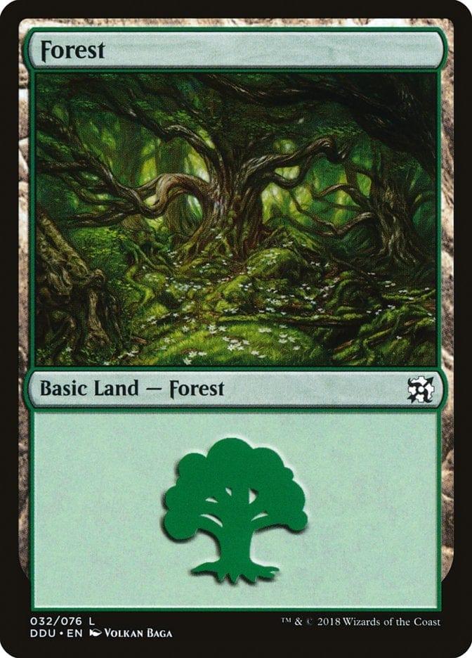 Magic: The Gathering MTG Single Forest (32) [Duel Decks: Elves vs. Inventors]