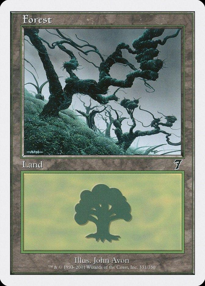 Magic: The Gathering MTG Single Forest (331) [Seventh Edition]