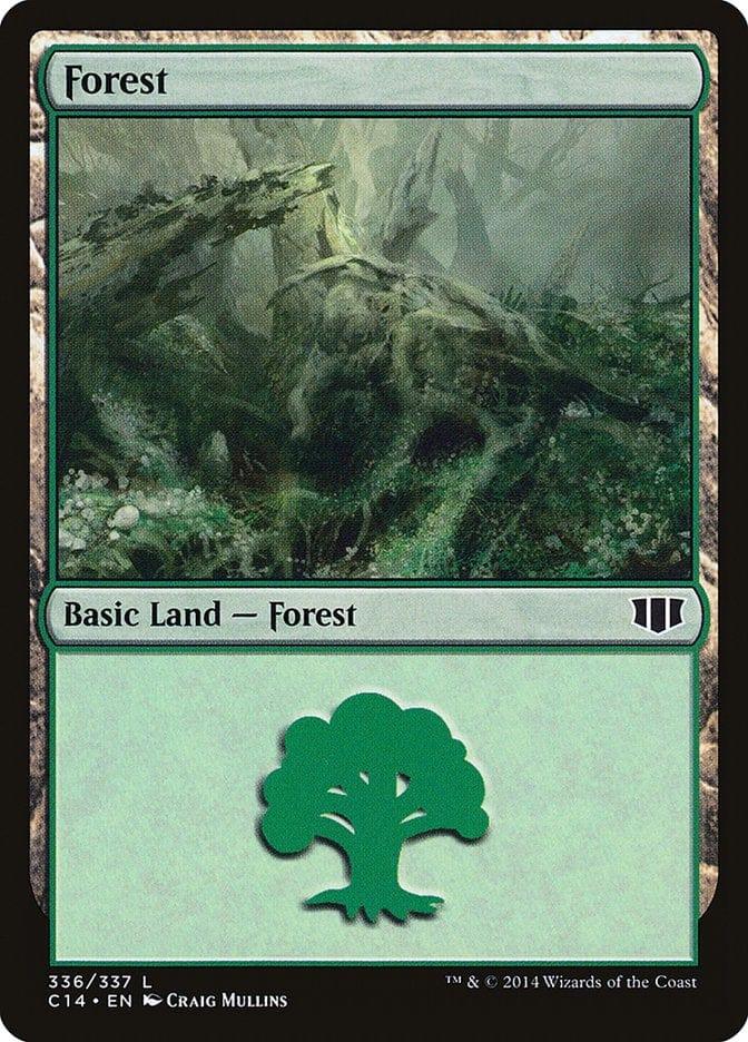 Magic: The Gathering MTG Single Forest (336) [Commander 2014]
